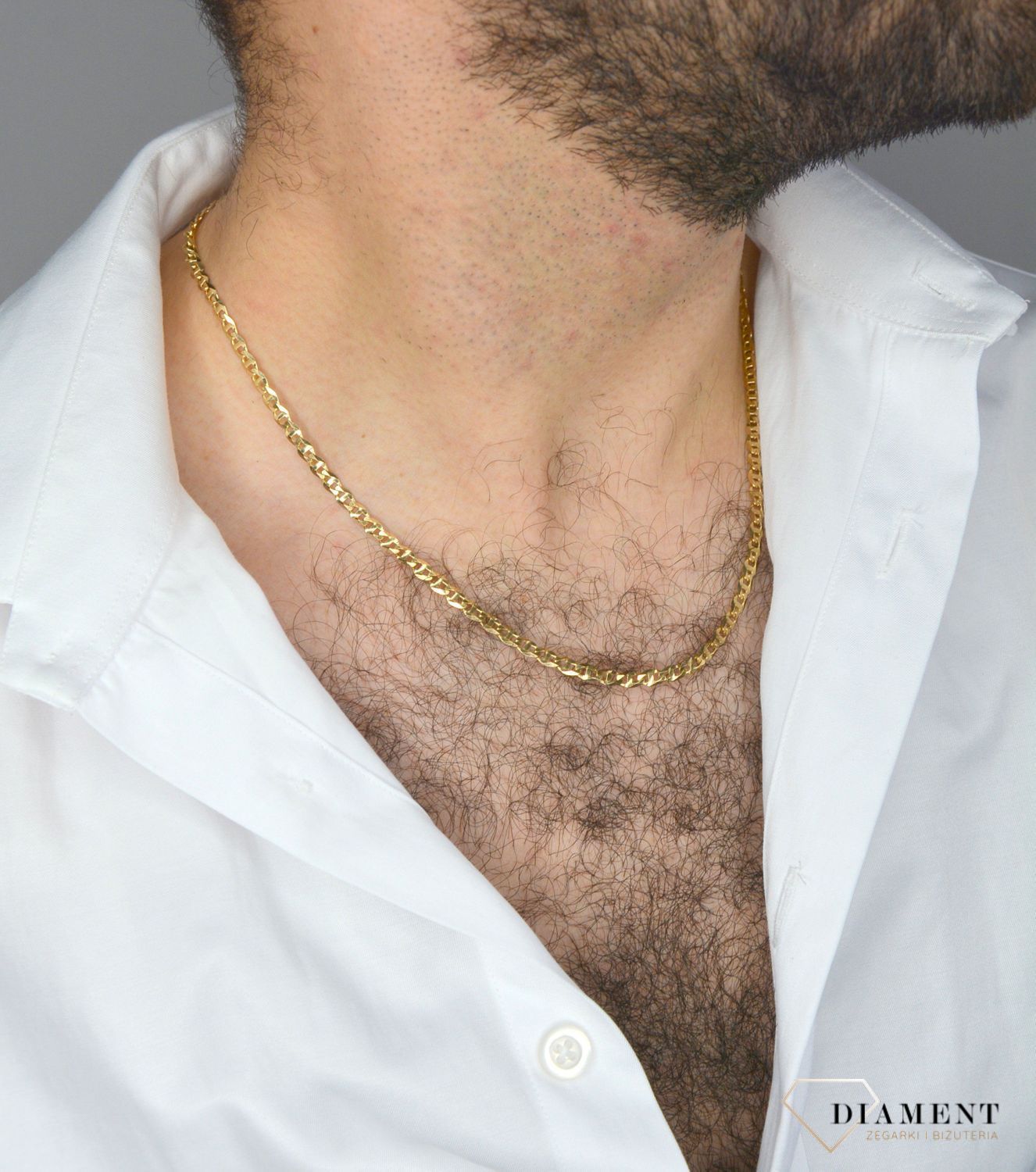 ✅ Złoty łańcuszek o delikatnym splocie gucci o niewielkich oczkach ✅ Łańcuszek został wykonany z najwyższej jakości złota próby 585 ✅ Złoty łańcuszek to świetny pomysł na prezent ✅.jpg